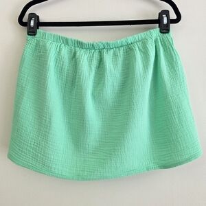 bobi Mint Green Gauze Smocked Tube Top